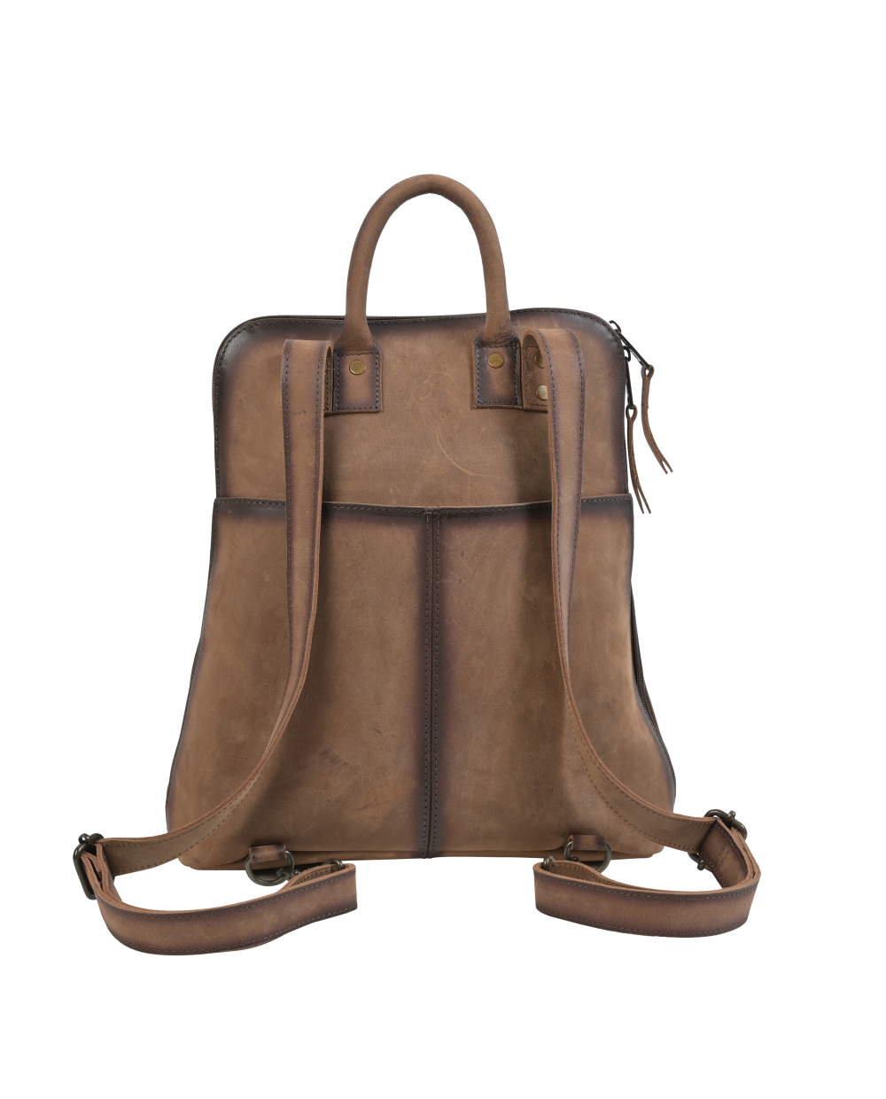 Carroll Companies-STS Stylish Women's Conceal Carry Baroness Sunny Backpack in Distressed Brown