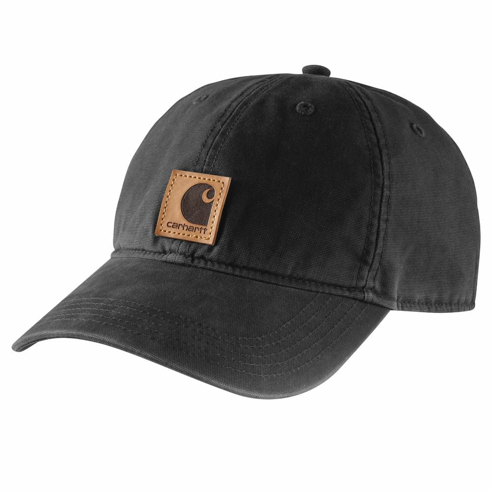 Carhartt Men's Black Adjustable Cotton Canvas Cap