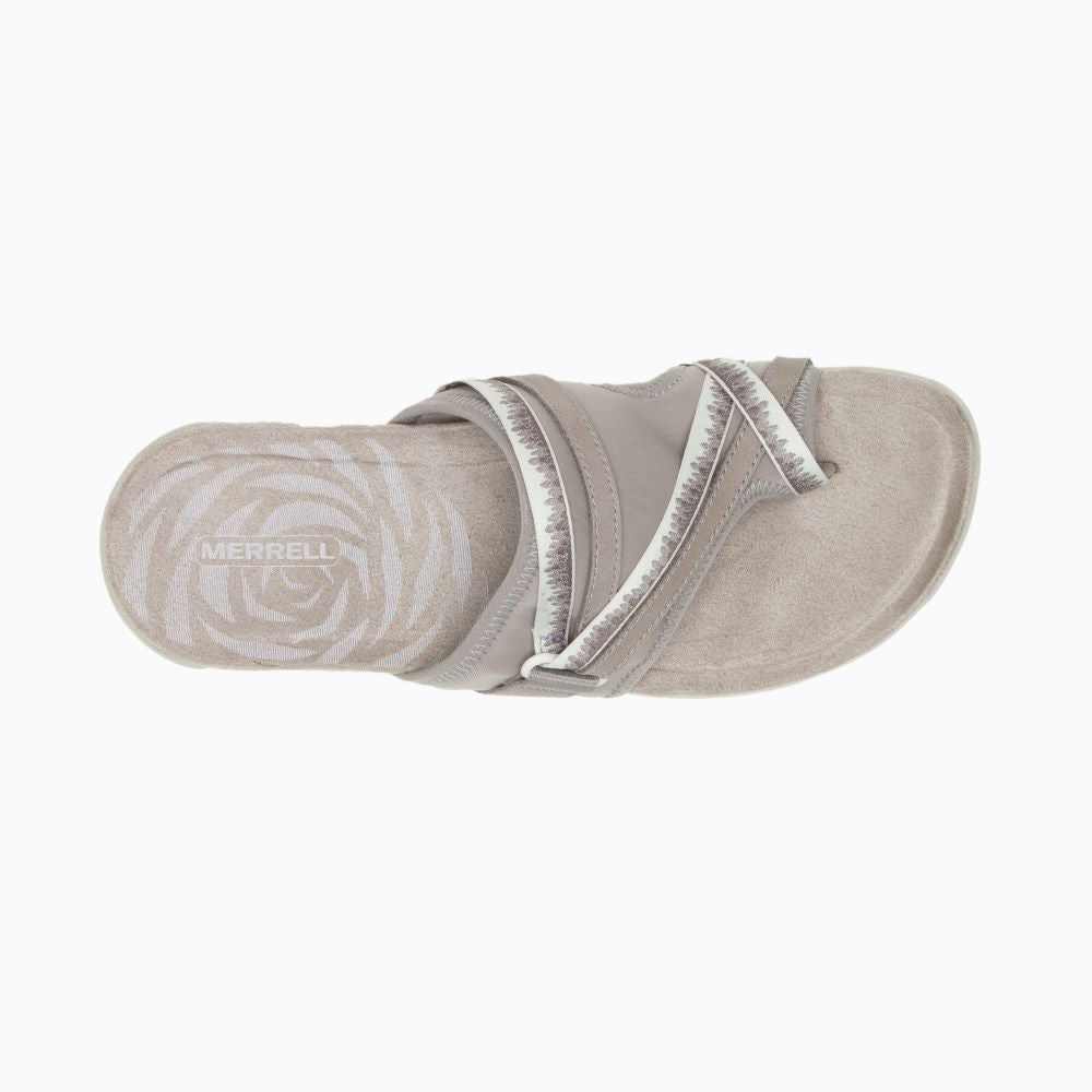 Merrell Women's Comfortable Terran 3 Cushion Post Summer Sandals in Moon Color