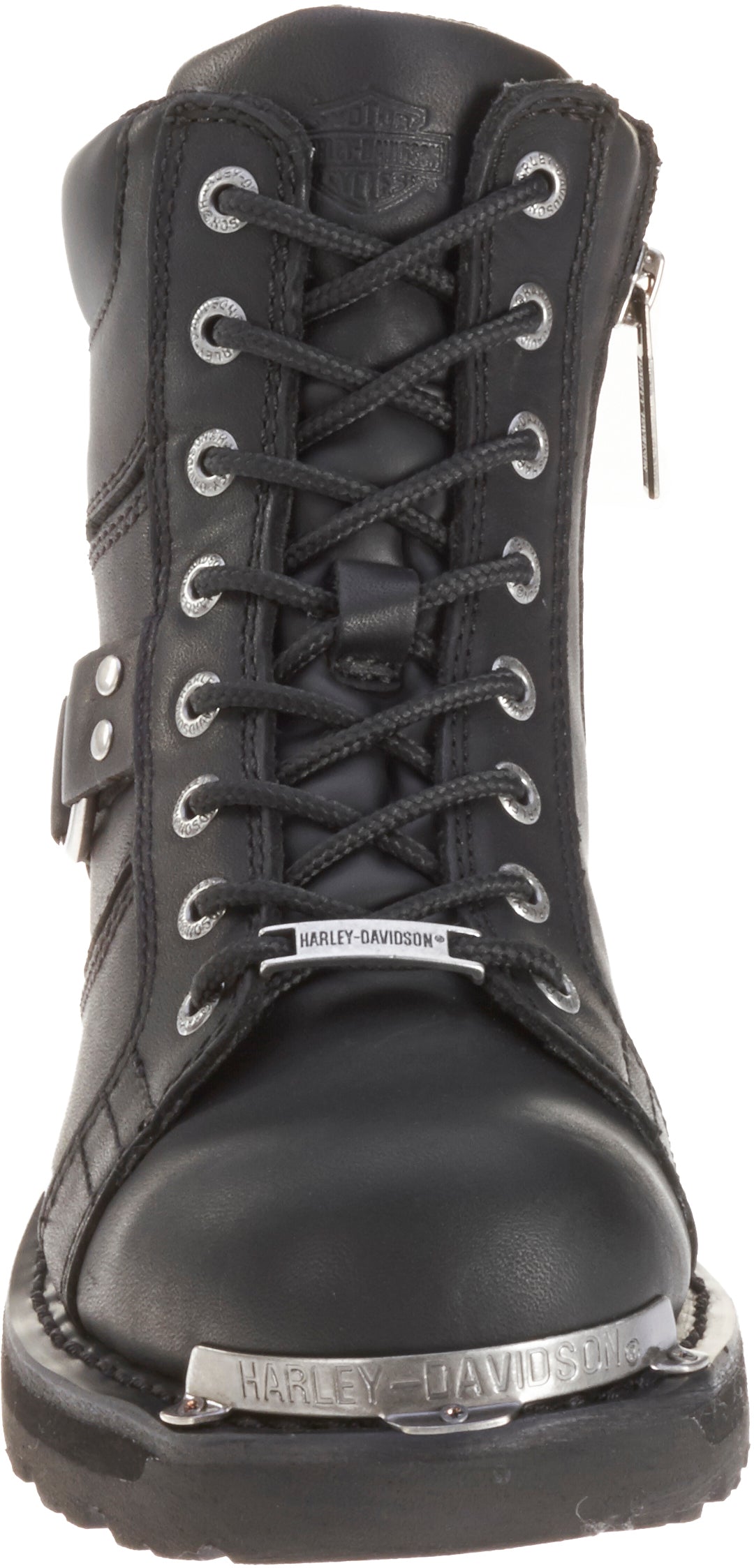 Harley Davidson Women's 5.5-Inch Black Maddy Zip-Up Leather Boots
