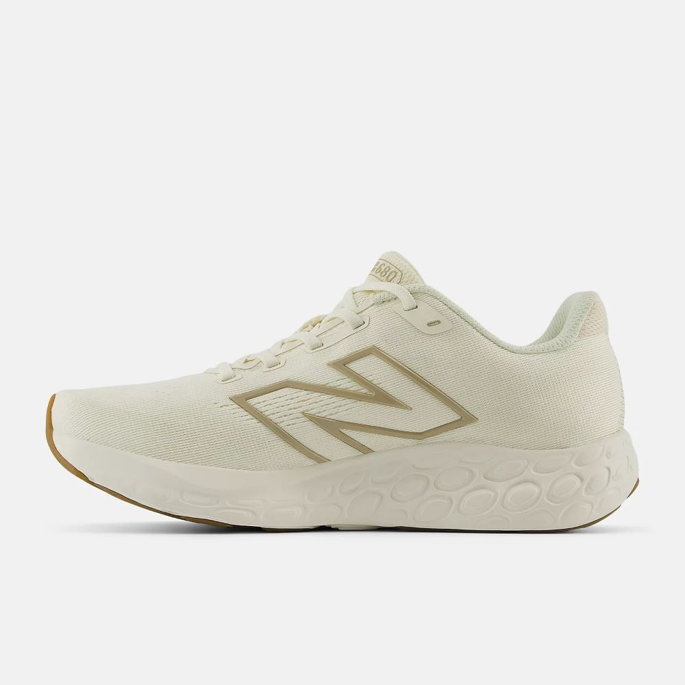 New Balance Women's Comfortable Fresh Foam 680v8 in Angora/Linen/Stoneware