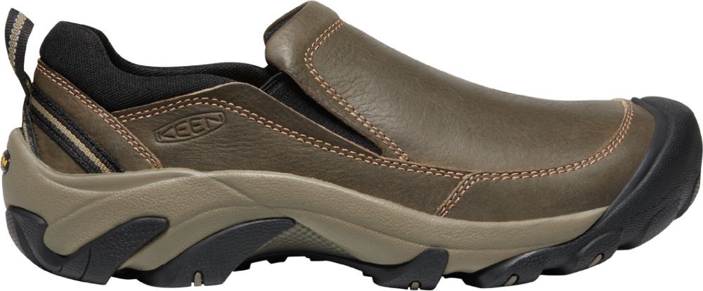 Keen Outdoor Men's Grey/Black Targhee II Soho Slip-On Shoes with Comfort