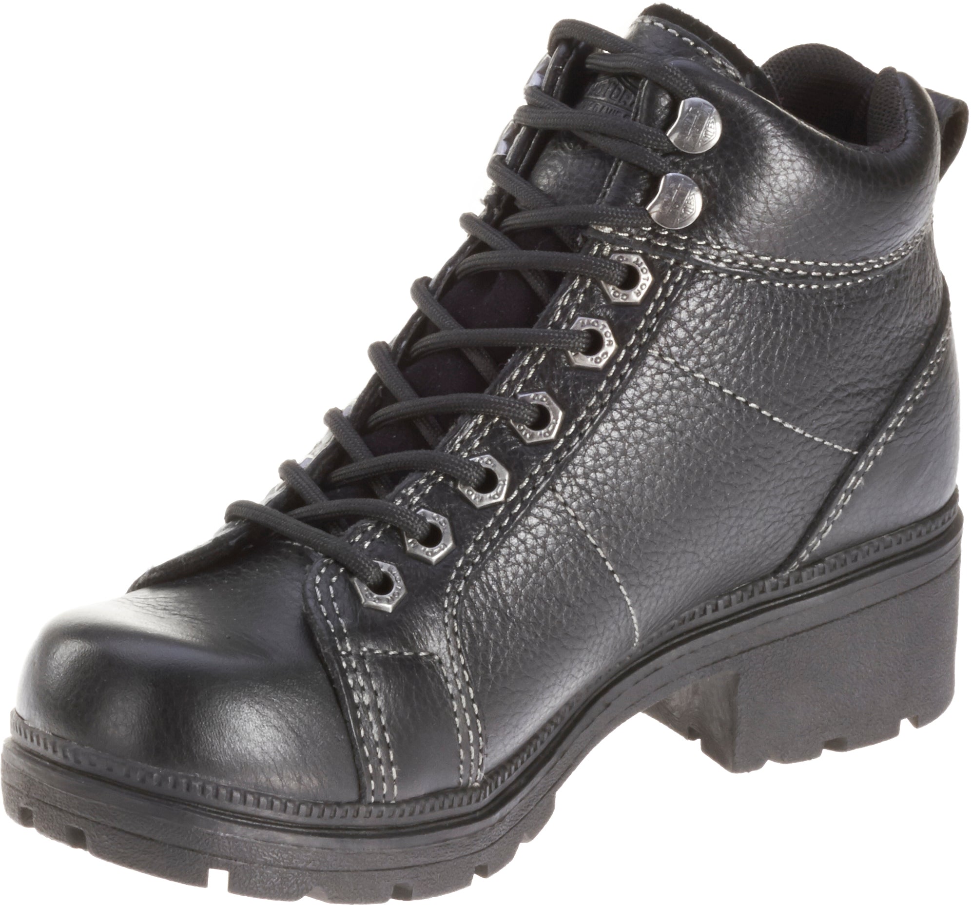 Stylish Harley Davidson Women's 4-Inch Black Lace-Up Boots