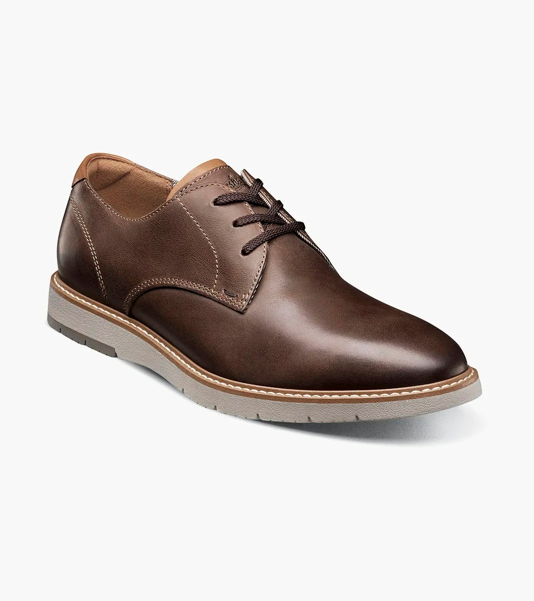 Florsheim Men's Comfortable Brown Plain Toe Oxford Vibe Shoes