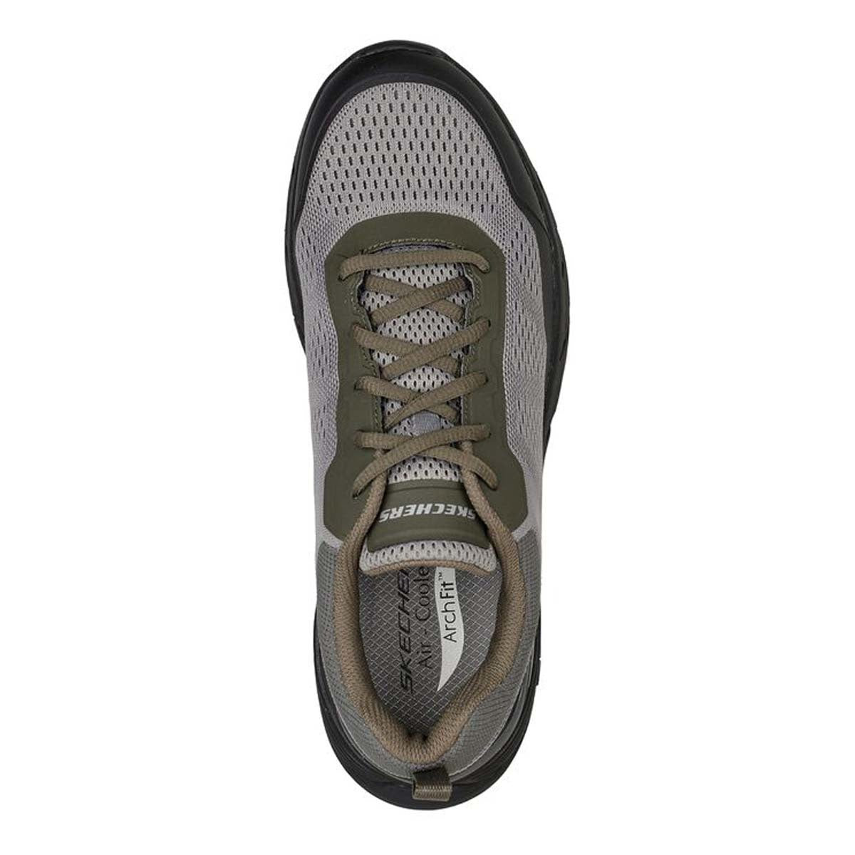 Skechers Men's Comfortable Arch Fit Baxter - Pendroy Shoes in Grey/Black