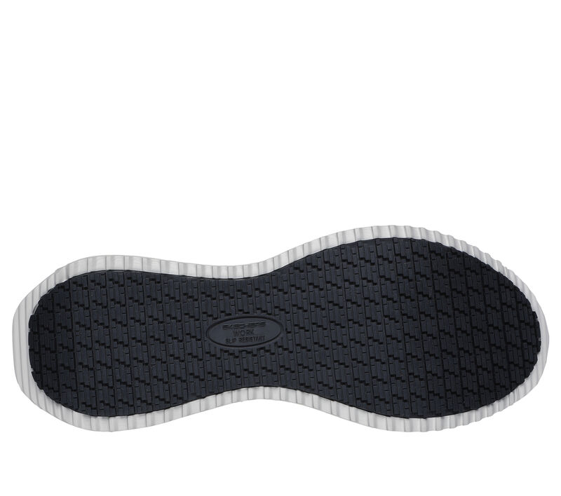 Skechers Men's Comfortable Tilido Slip-on Work Shoes - Black and Grey Color Scheme