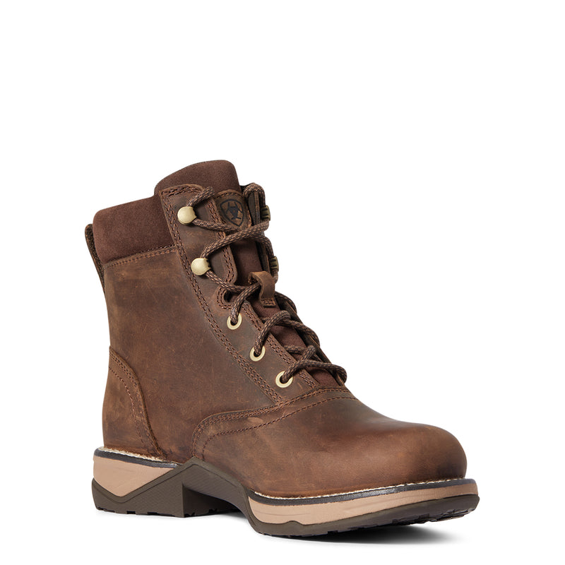Ariat Women's Distressed Brown Anthem Round Soft-Toe All-Purpose Boots