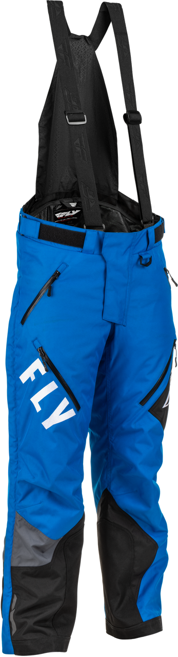Fly Racing Men's Waterproof SNX Professional Snowmobile Pants in Black, Grey, and Blue