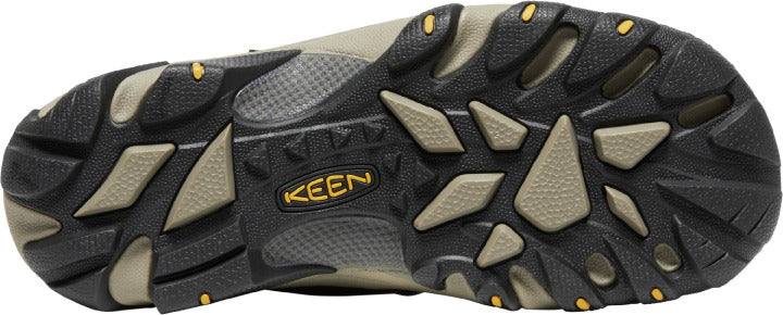 Keen Outdoor Women's Targhee II Chelsea Style Slip-on Hiking Boots in Vegetable Brown and Black Colors