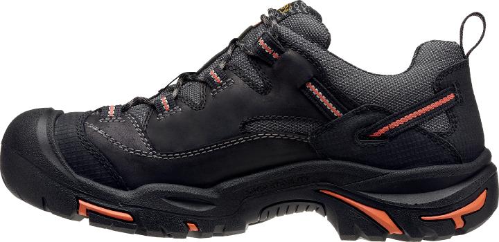 Keen Utility Men's Black/Grey/Orange Braddock Low Steel Toe Work Shoes
