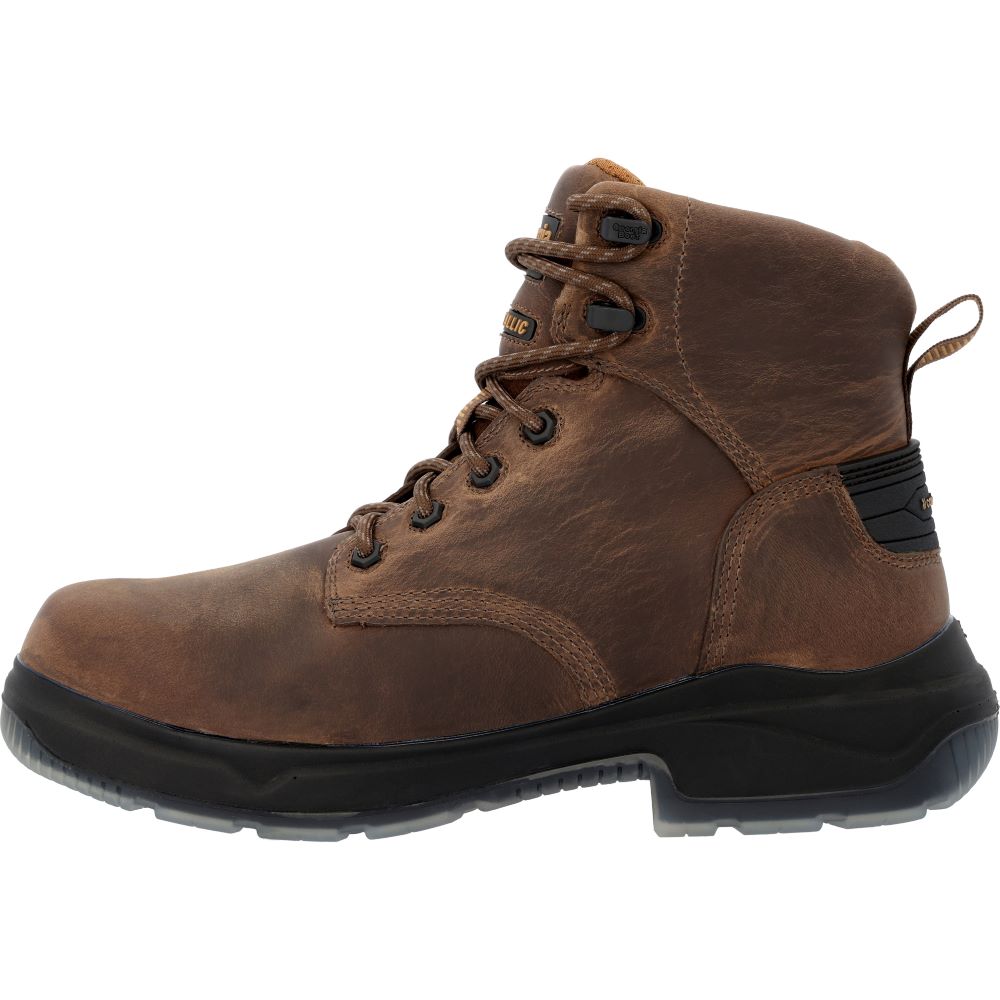 Georgia Boot Men's 6-Inch Brown Soft Toe FLXpoint Ultra EH WP Work Boots
