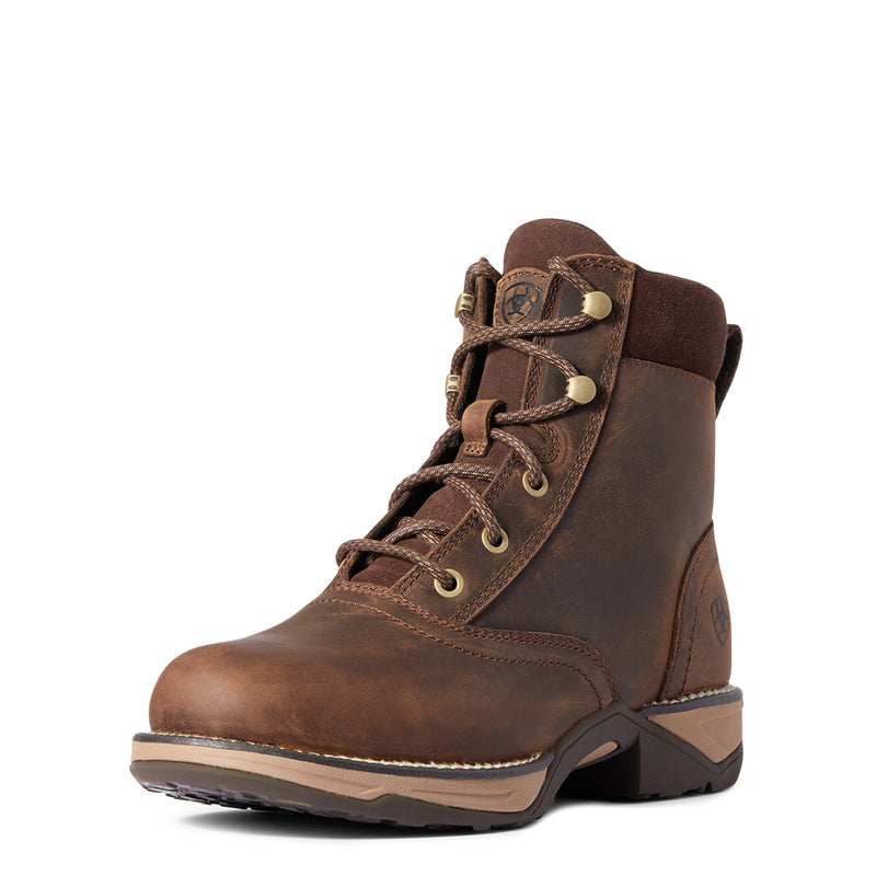 Ariat Women's Distressed Brown Anthem Round Soft-Toe All-Purpose Boots