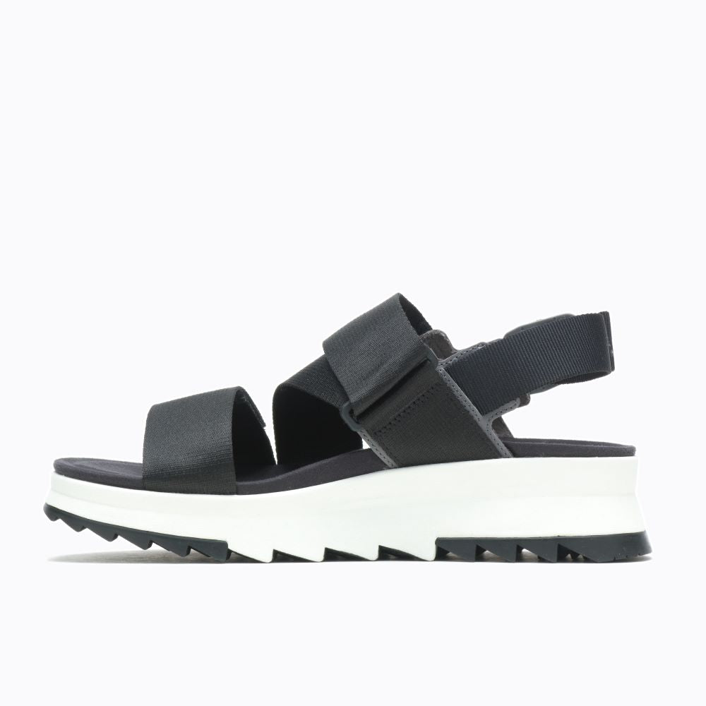 Stylish 'Merrell' Women's Retro Alpine Backstrap Sandals in Classic Black Color