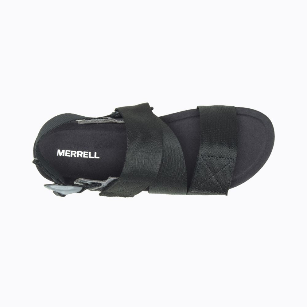 Stylish 'Merrell' Women's Retro Alpine Backstrap Sandals in Classic Black Color