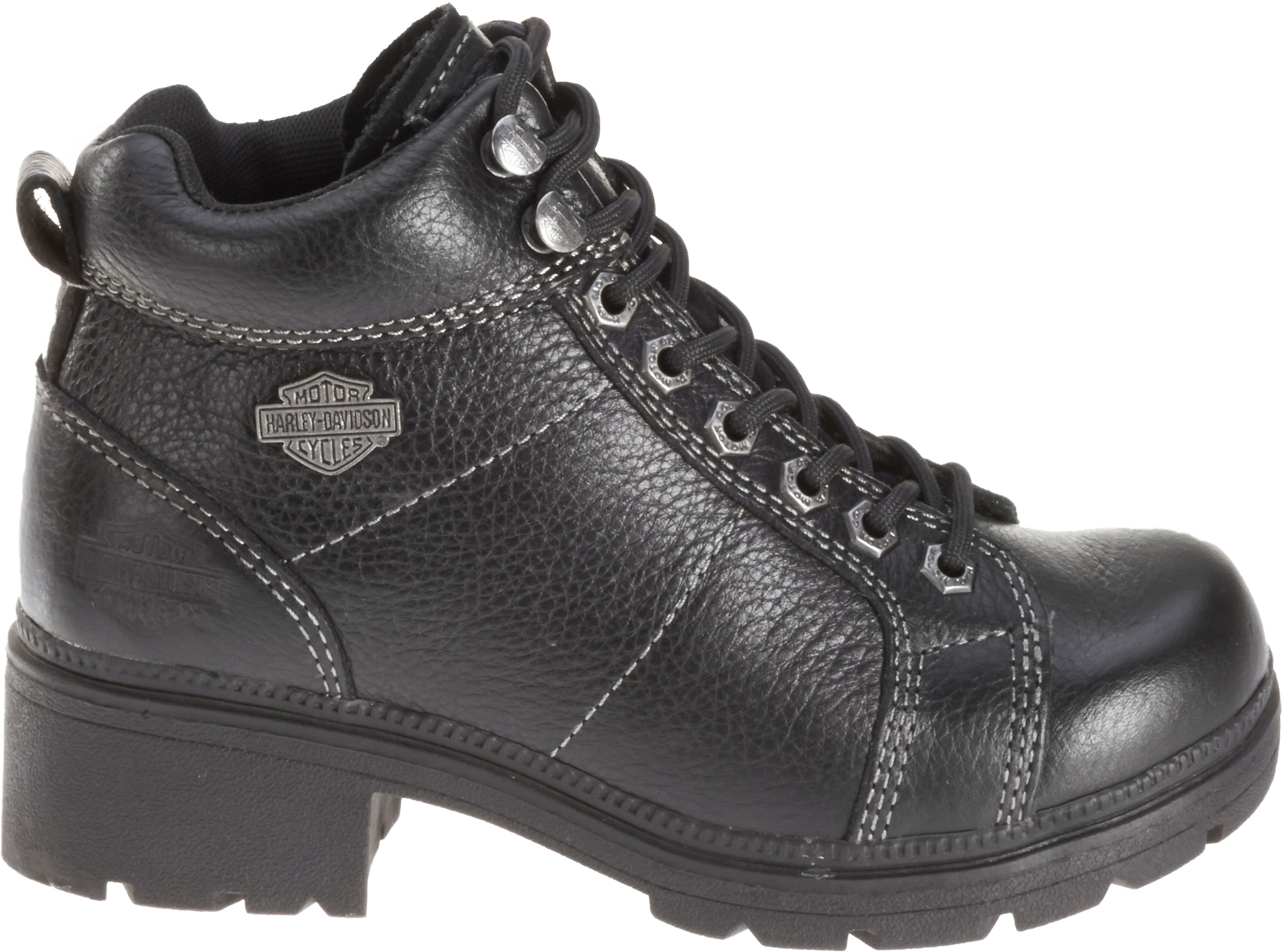 Stylish Harley Davidson Women's 4-Inch Black Lace-Up Boots