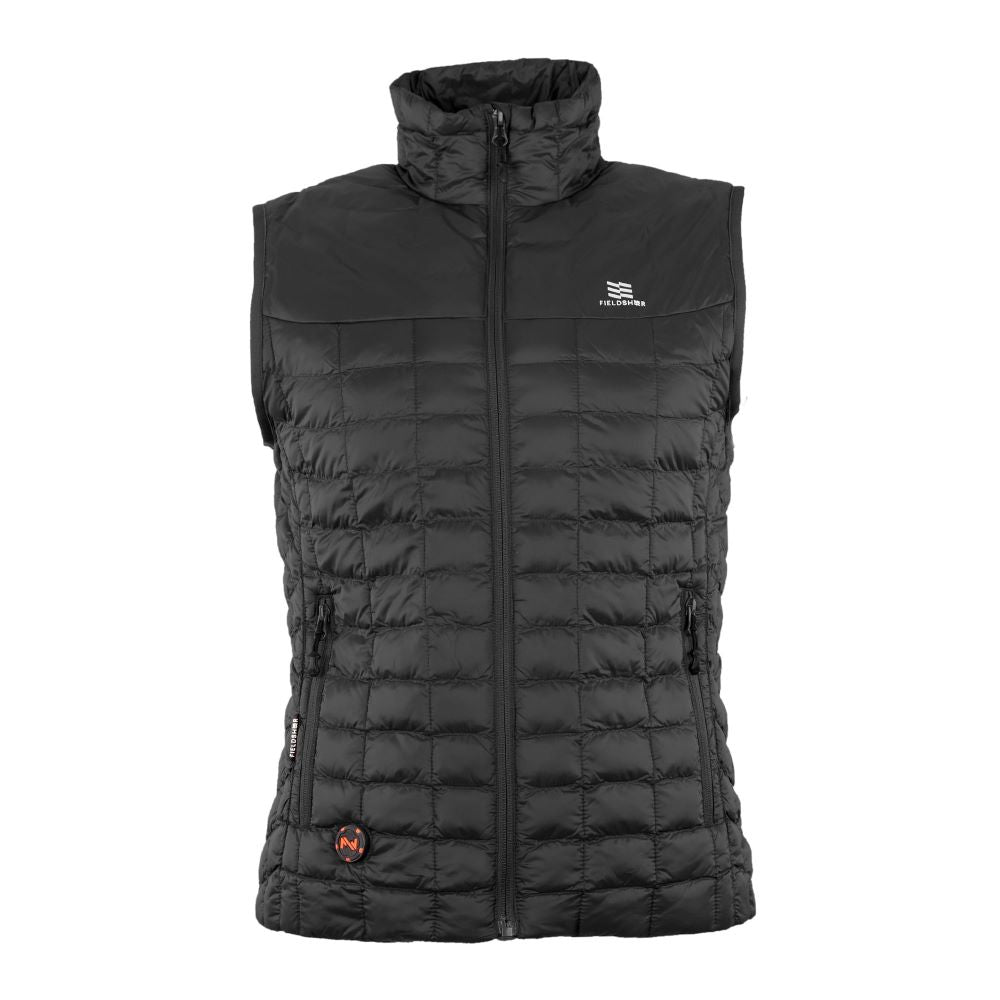 Fieldsheer Women's Black Back Country Heated Vest - Stylish & Functional