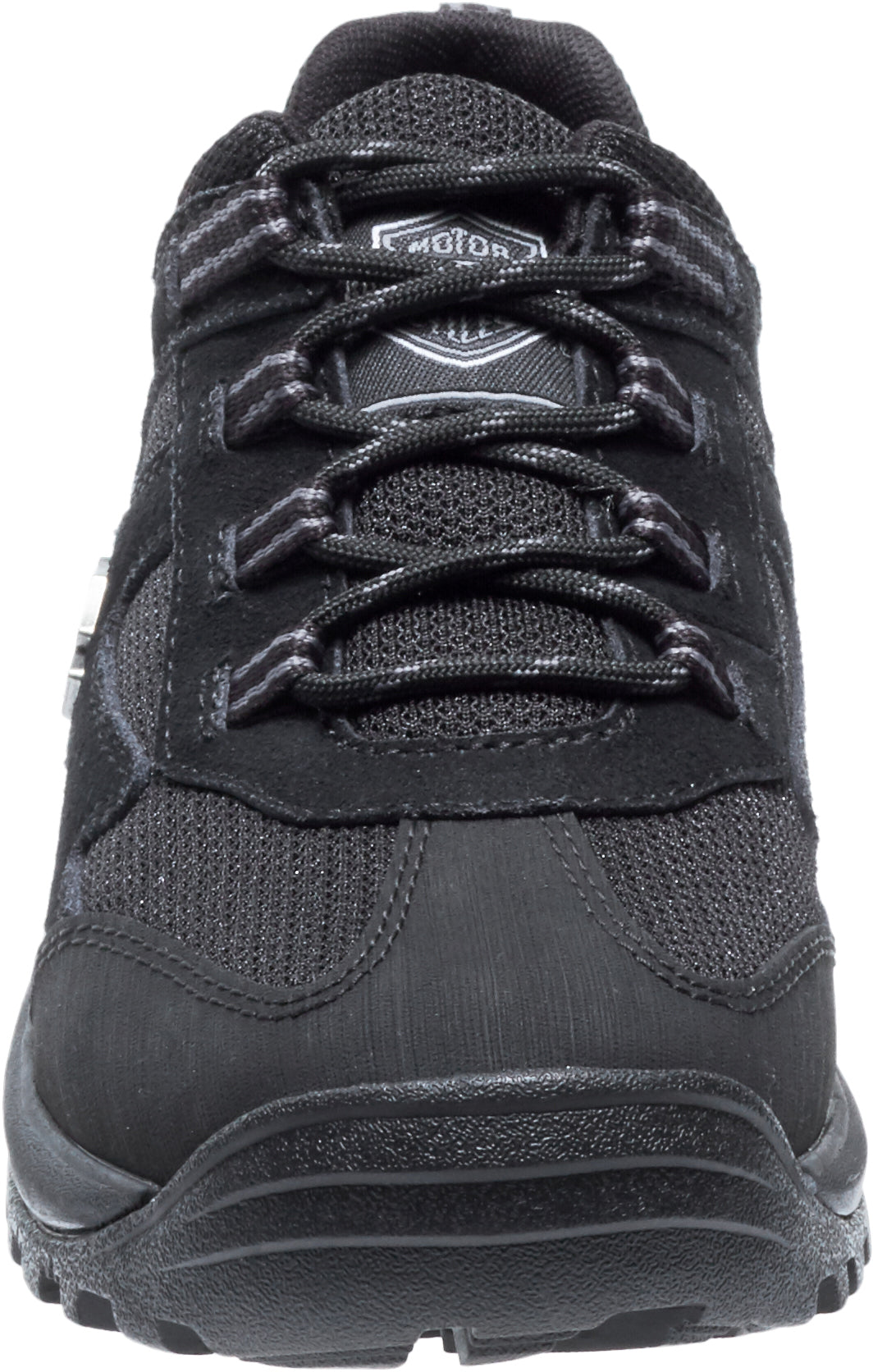 Harley Davidson Women's Stylish Oxford Shoes in Black and Grey Color Combination