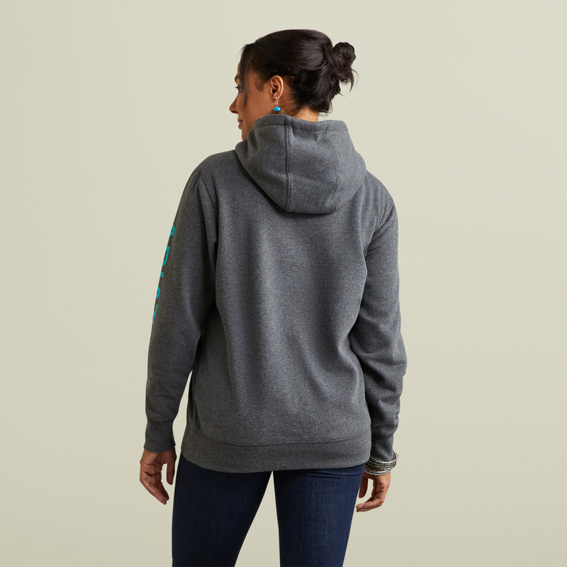 Ariat Women's Charcoal Heather Logo Cozy Hoodie