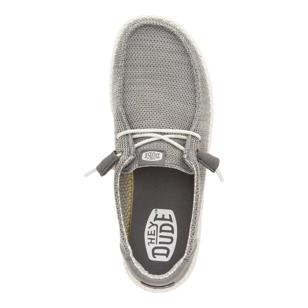 Stylish HEY DUDE Women's Casual Wendy Stretch Shoes in Dark Grey