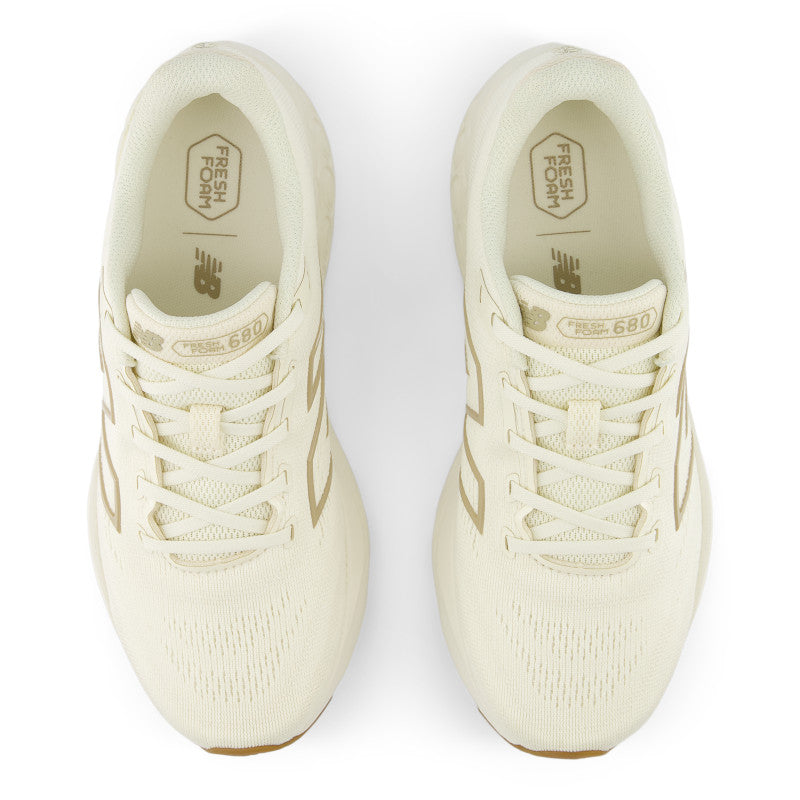 New Balance Women's Comfortable Fresh Foam 680v8 in Angora/Linen/Stoneware