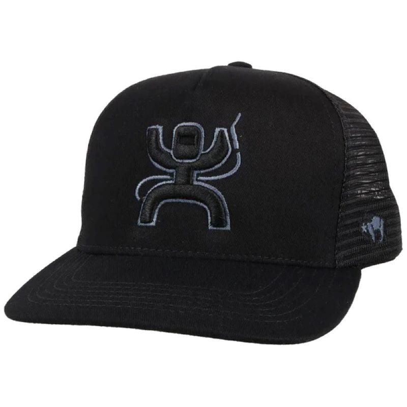 Stylish 'Hooey' Brand Arc Snapback Hat in Classic Black Color