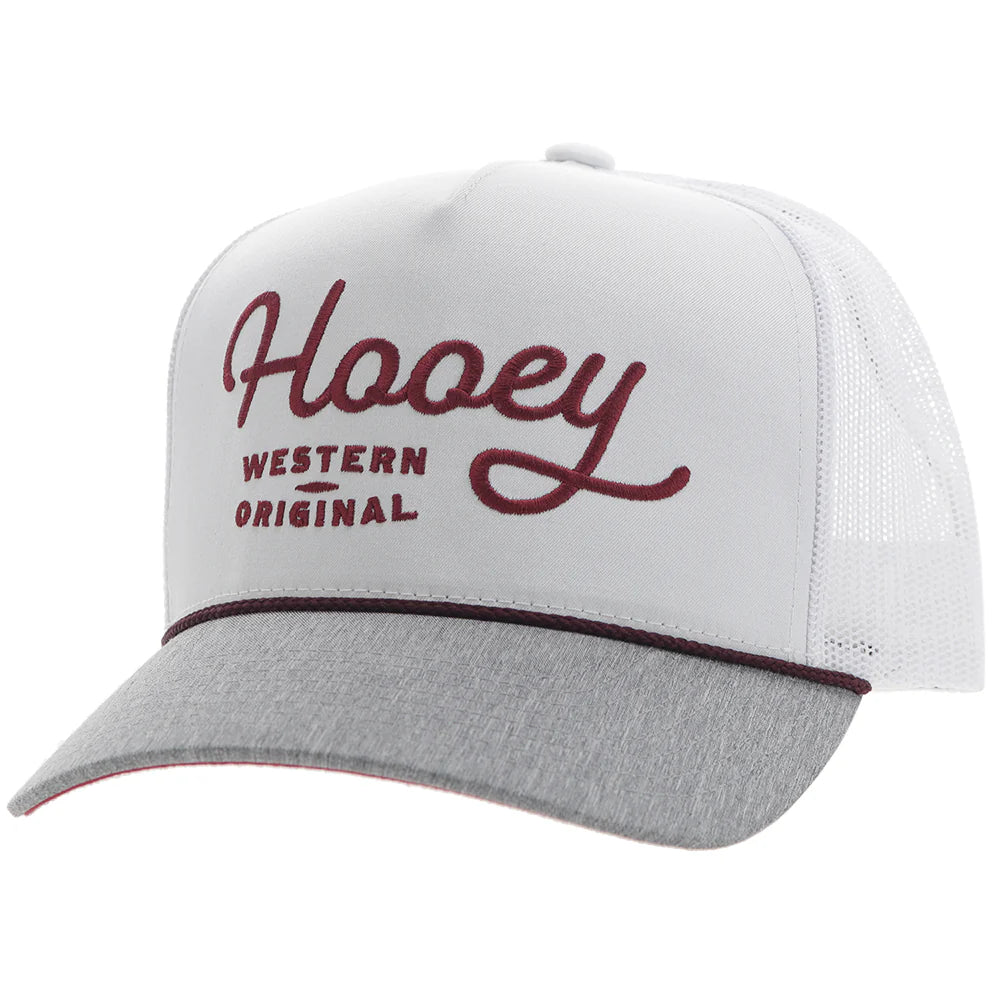 Men's Classic Hooey Trucker Cap in Crisp White Color by Hooey, LLC