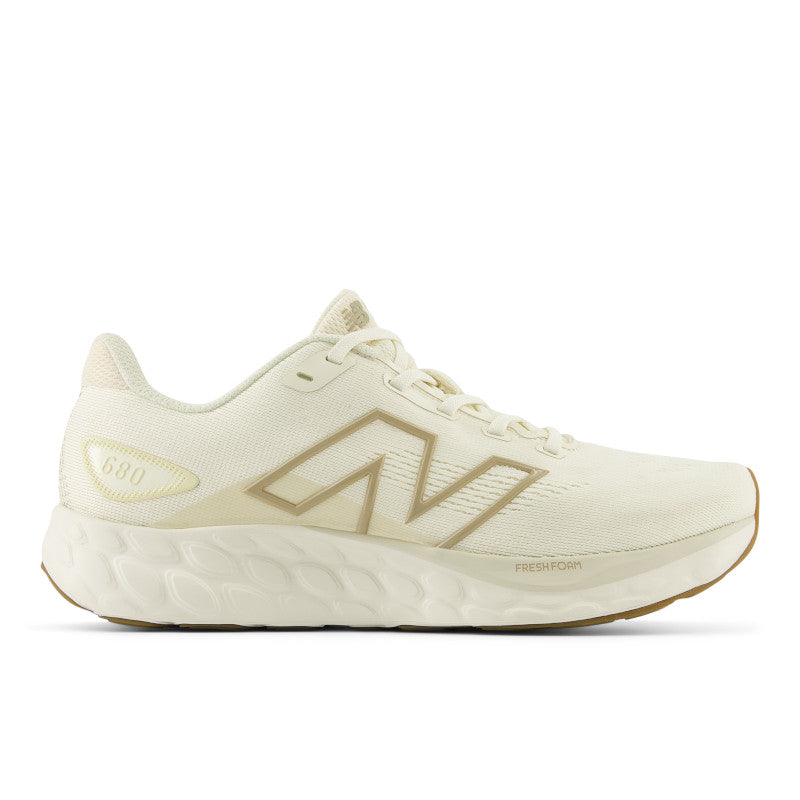 New Balance Women's Comfortable Fresh Foam 680v8 in Angora/Linen/Stoneware