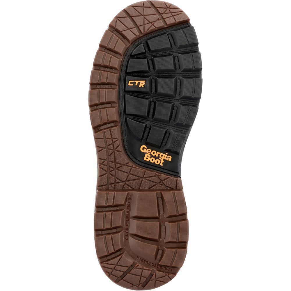 Georgia Boot Men's 6-Inch Brown Waterproof Soft Toe Work Boots