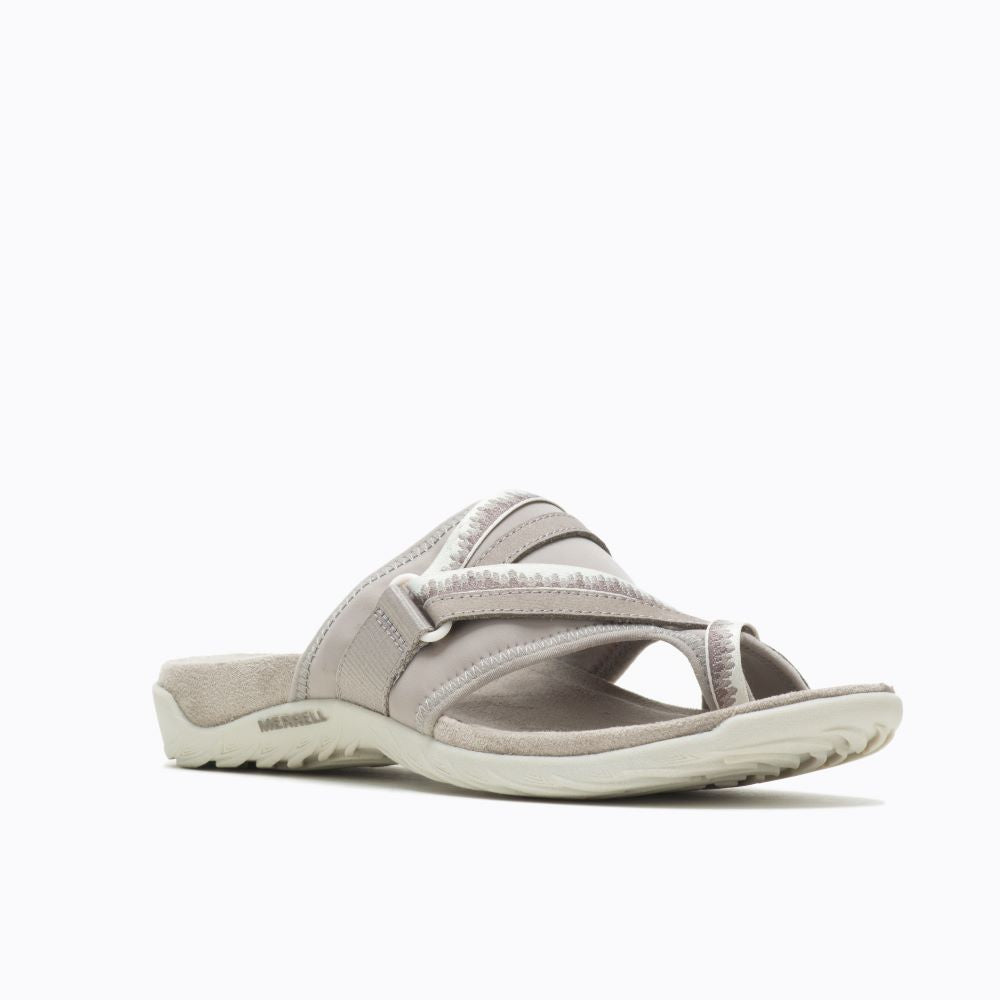 Merrell Women's Comfortable Terran 3 Cushion Post Summer Sandals in Moon Color