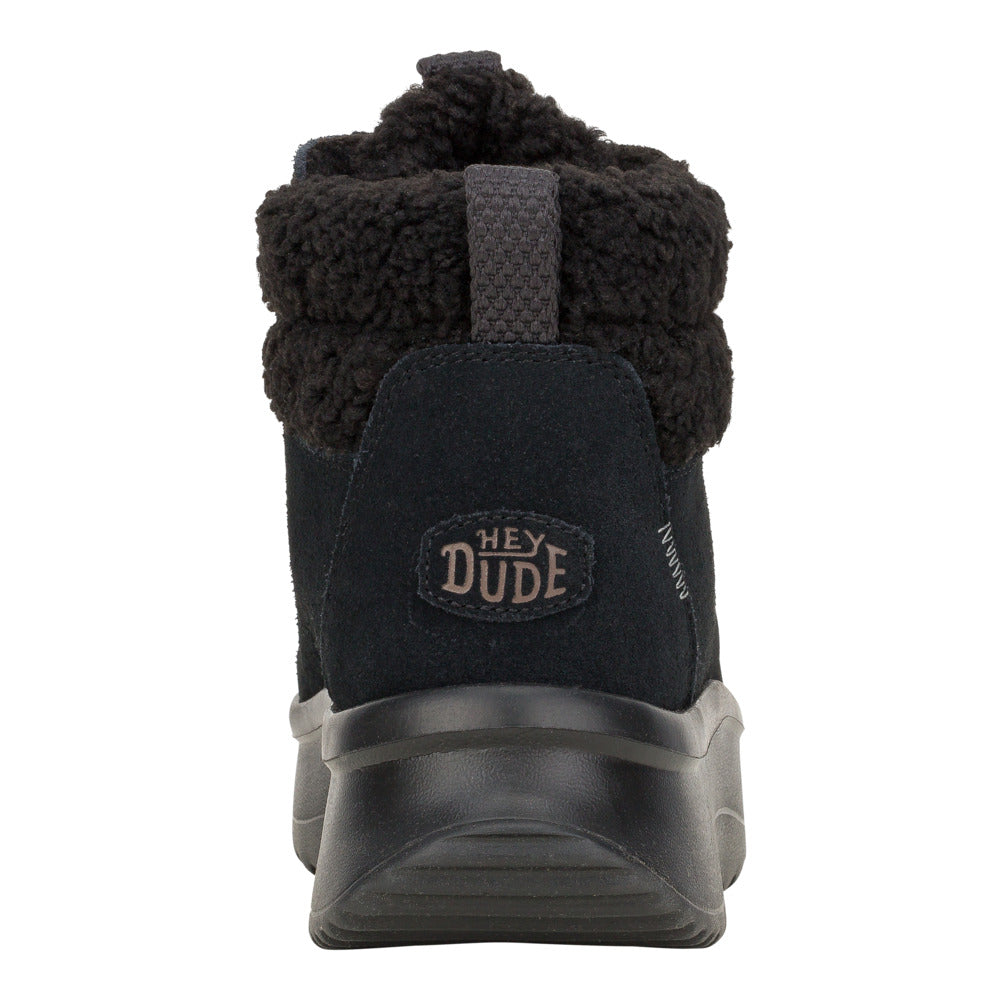 HEY DUDE Women's Comfortable Wendy Peak Apres Casual Shoes - Black