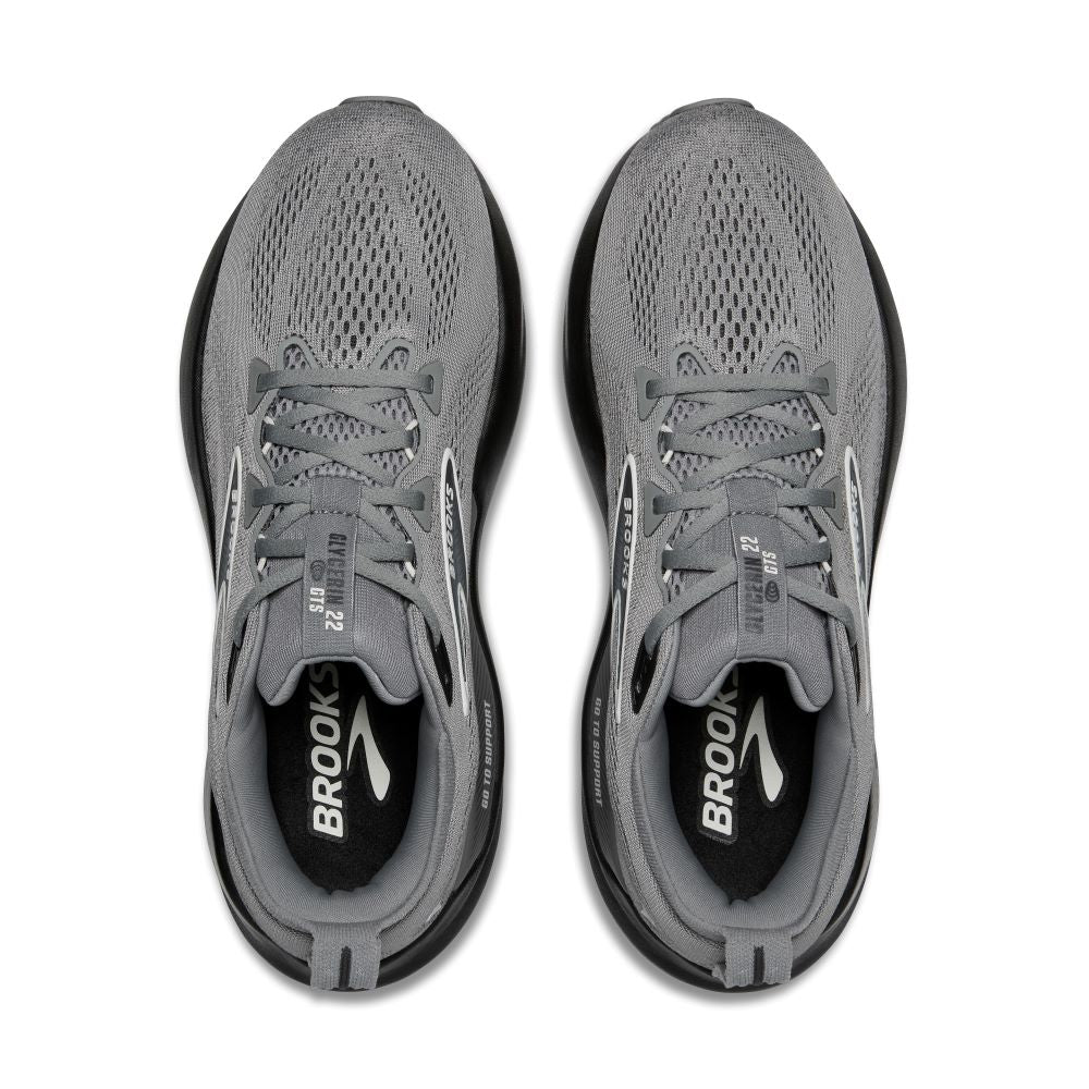 Brooks Men's Glycerin GTS 22 - Primer, Ebony & Bluewash Running Shoes