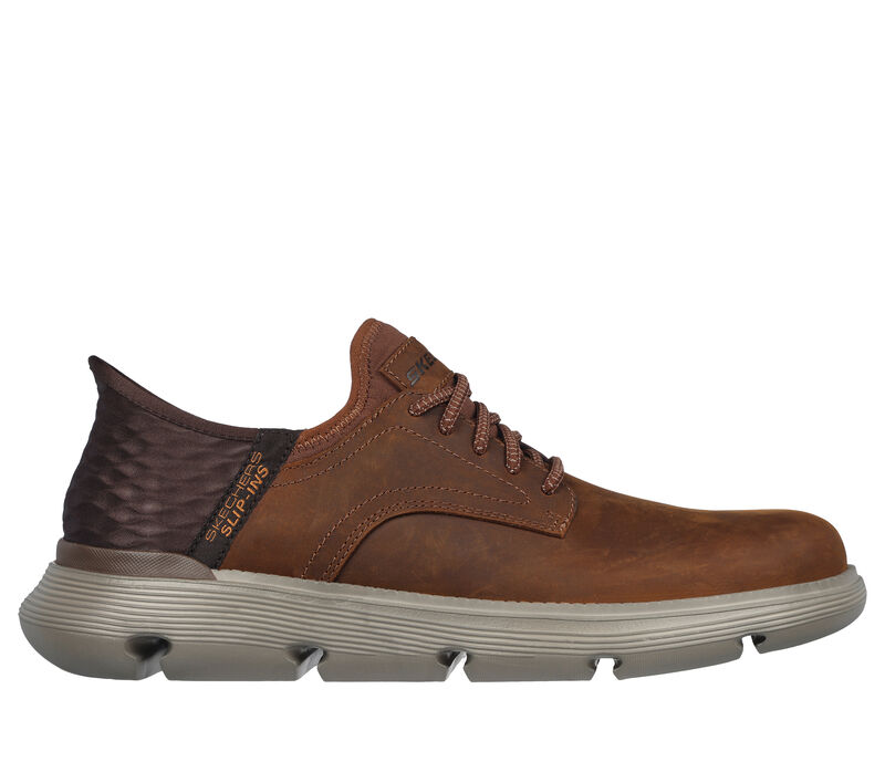 Skechers Men's Brown Wide Slip-on Business/Casual Shoes: Garza - Gervin Model